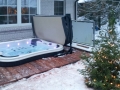 Gartenwhirlpool Cassiopeia im Schnee 