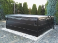 Gartenwhirlpool geschlossen