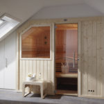 Dachschräge Sauna