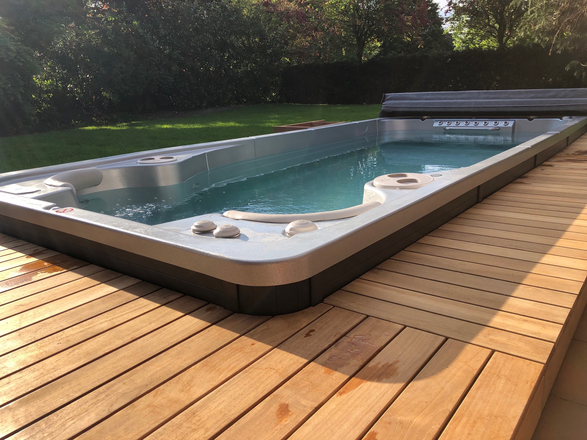 Hydropool Swimspa Aqua Trainer 17 Fx kurz nachdem Einbau