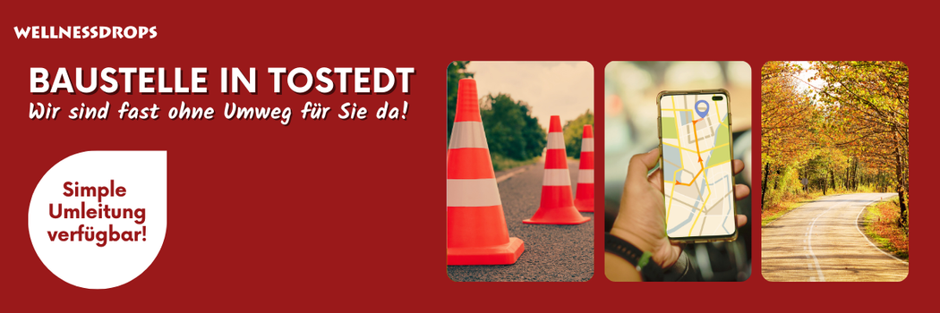 Es steht eine Umleitung zur Verfügung. Sie kommen trotz Sperrung des Ortskerns zu uns.